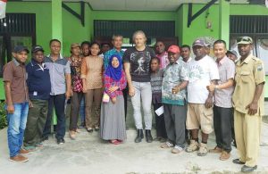 Joseph Simcox bersama jajaran DInas Ketahanan Pangan dan Pertanian ManSel.