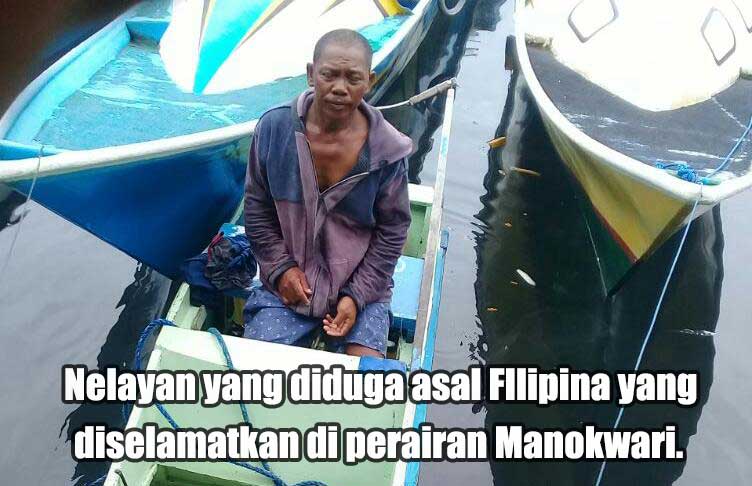 Nelayan Filipina yang hanyut sampai ke perairan Manokwari.