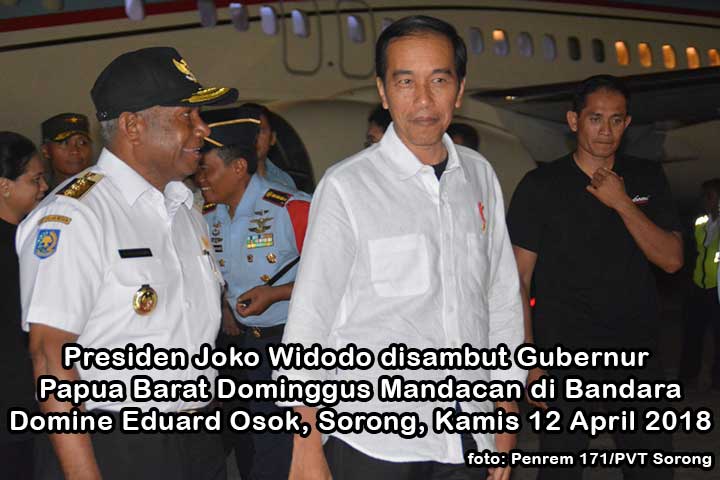Presiden Joko Widodo Tiba di Sorong