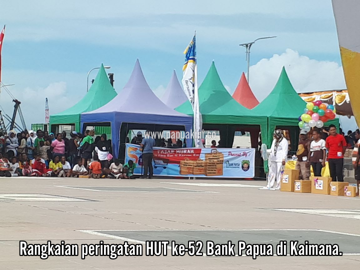 Sambut HUT ke 52, Bank Papua Kaimana Gelar Pasar Murah