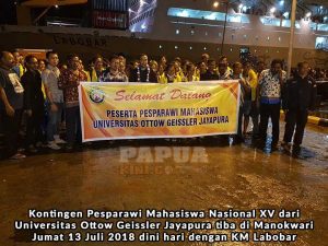 Kontingen Pesparamanas XV Universitas Ottow Geissler Jayapura Tiba