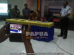 BPKP, Bank Papua dan 13 Daerah se Papua Barat Teken Kerja Sama