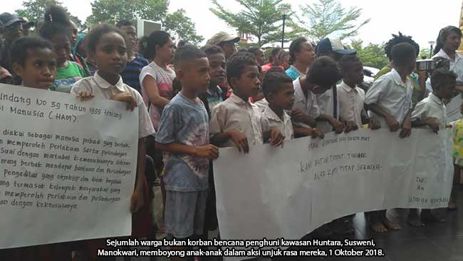 Warga Huntara Bukan Korban Bencana Protes Instruksi Bupati Manokwari