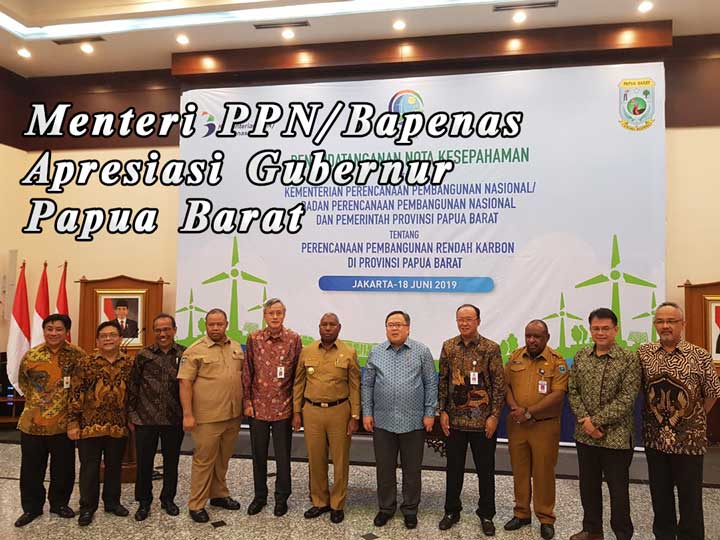 Menteri PPN Bapenas Apresiasi Gubernur Papua Barat