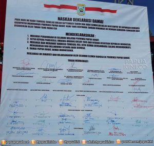 Deklarasi Damai Papua Barat Lantang Berkumandang di Manokwari