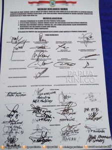 Deklarasi Damai Papua Barat Lantang Berkumandang di Manokwari