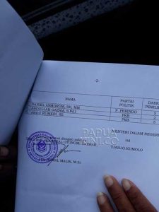 Ini SK Mendagri Buat DPR Papua Barat 2019-2024