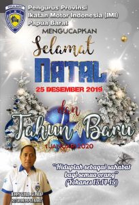 Ucapan Natal IMI Papua Barat