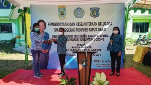 PKK Papua Barat Gelar Rapid Test Massal