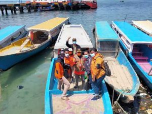 BPBD Papua Barat Bagi Masker di Pasar Jembatan Puri Sorong, Sosialisasi di Pulau Doom