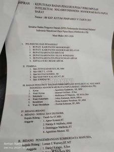 "Orang Mandacan dan Orang Moi Arfak Jadi Satu"