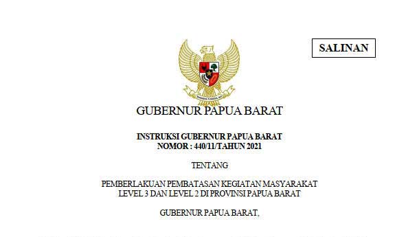 5 Kabupaten di Papua Barat Belum Berhasil Pertahankan PPKM Level 1