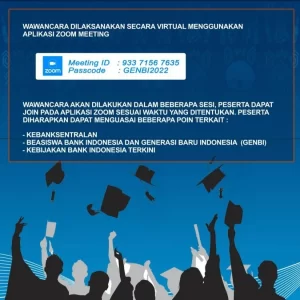 BI Papua Barat Seleksi Wawancara Beasiswa 2022