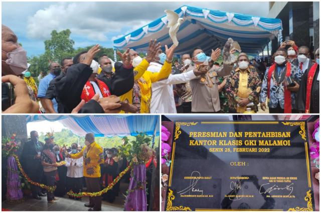 Gubernur Papua Barat Resmikan Kantor Bakal Klasis GKI Malamoi