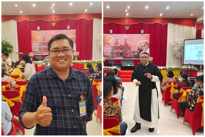 Romo Eko Wahyu Tampil di HUT ke-40 Paroki Imanuel Sanggeng Manokwari