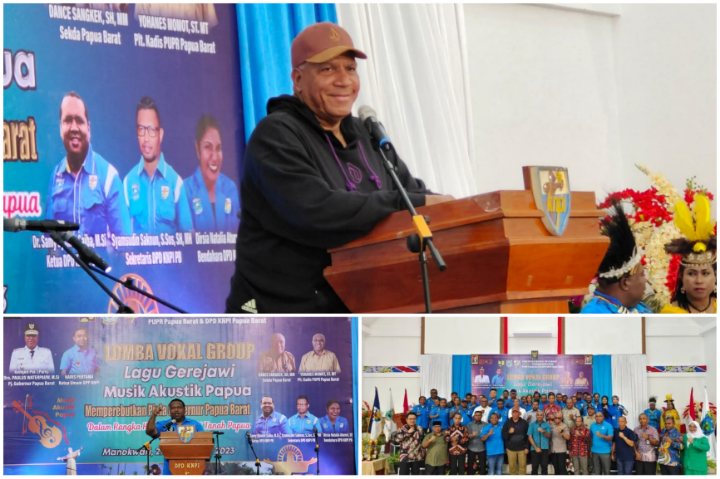 Tampil Sporty, Penjabat Gubernur Papua Barat Buka Lomba KNPI dan Dinas PUPR