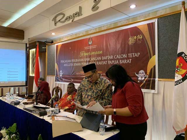 18 Parpol Ajukan Perubahan Rancangan DCT ke KPU Papua Barat