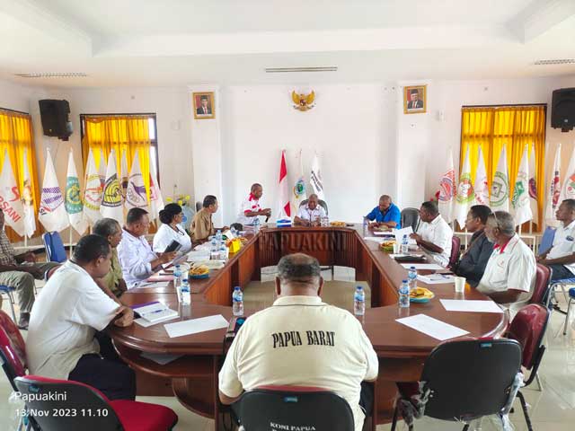 KONI Papua Barat Rapat Bahas PON XXI Aceh-Sumut