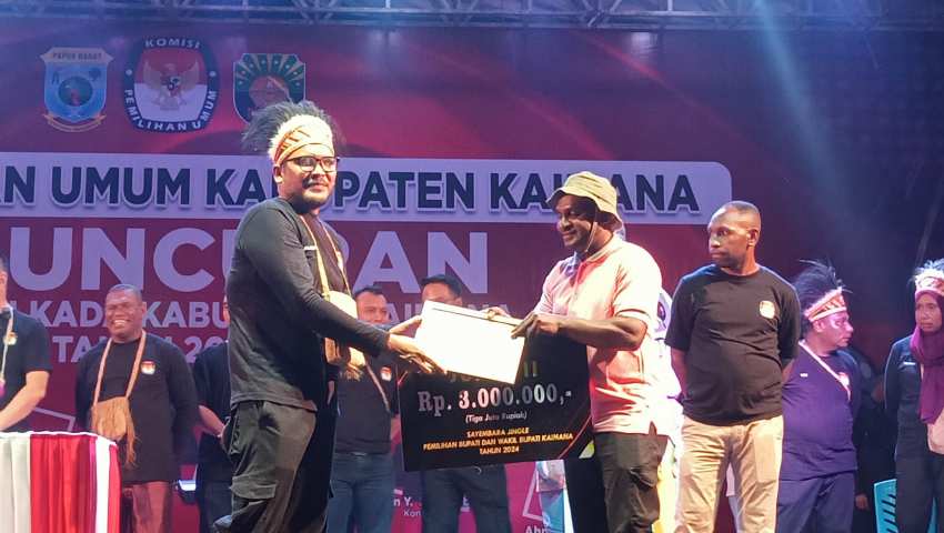 KPU Kaimana Launching Pilkada 2024