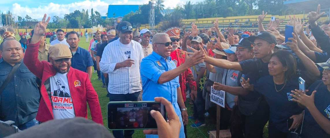 Deklarasikan Dukugan, Ribuan Masyarakat Antusias Sambut Doamu