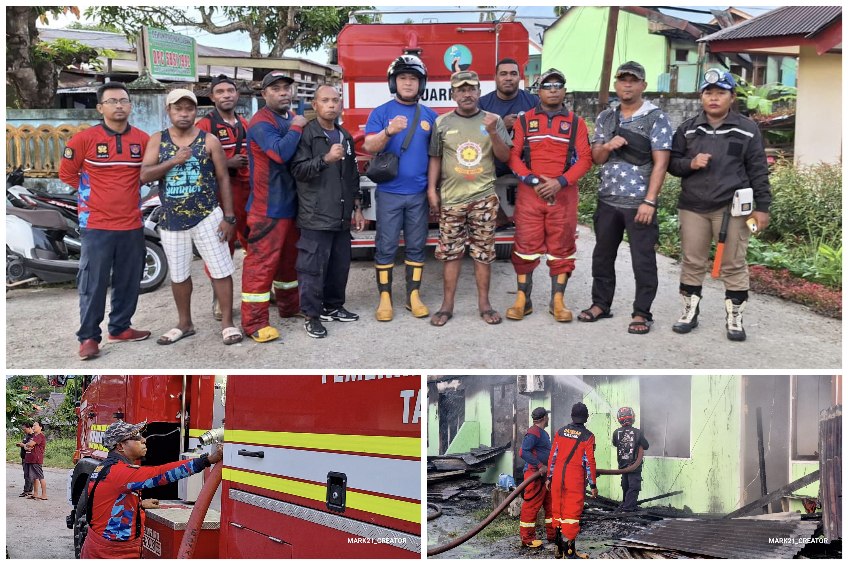 22 Personil Damkar Padamkan Kebakaran di Transito Manokwari