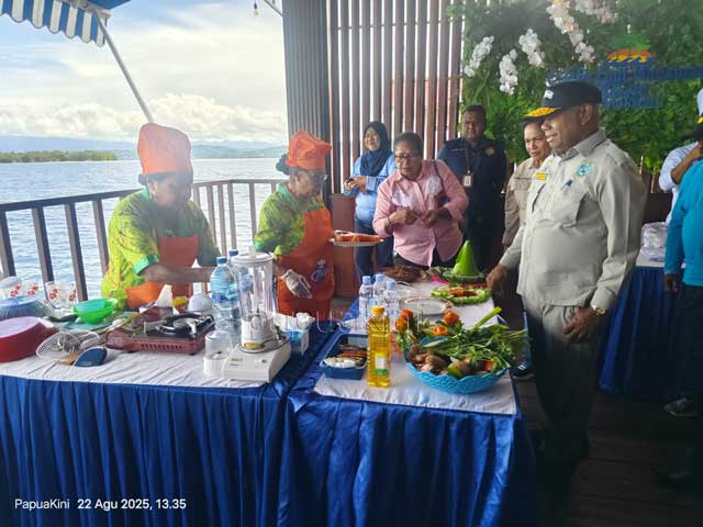 Buka Lomba Masak, Gubernur Papua Barat Imbau Masyarakat Banyak Makan Ikan