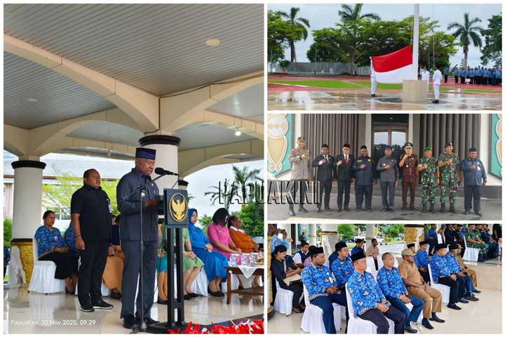 Gubernur Papua Barat Pimpin Upacara Peringatan Hari Pahlawan di Manokwari